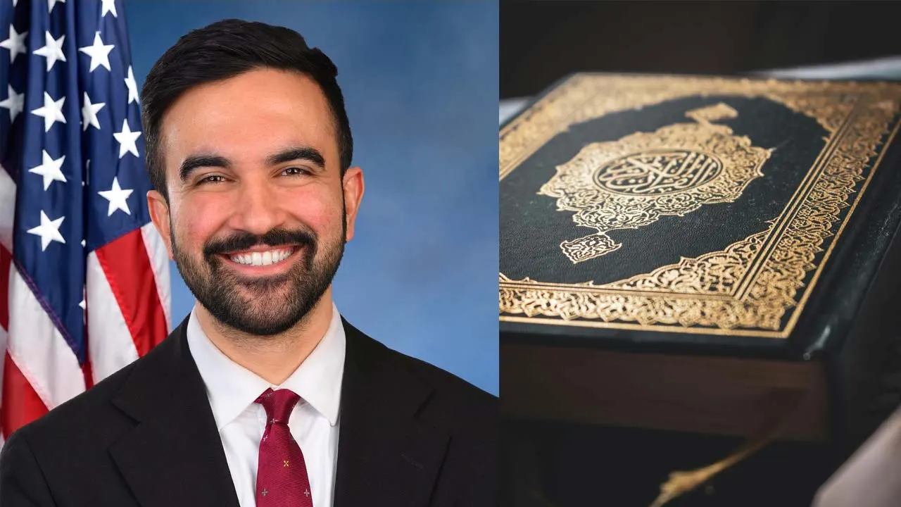 কোরআন হাতে শপথ নিলেন জোহরান মামদানি